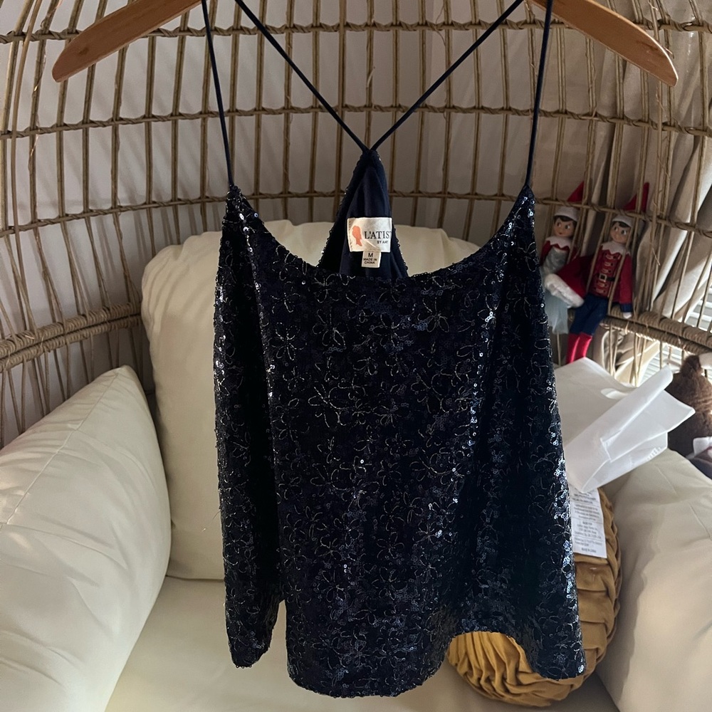 Floral Sequin Cami